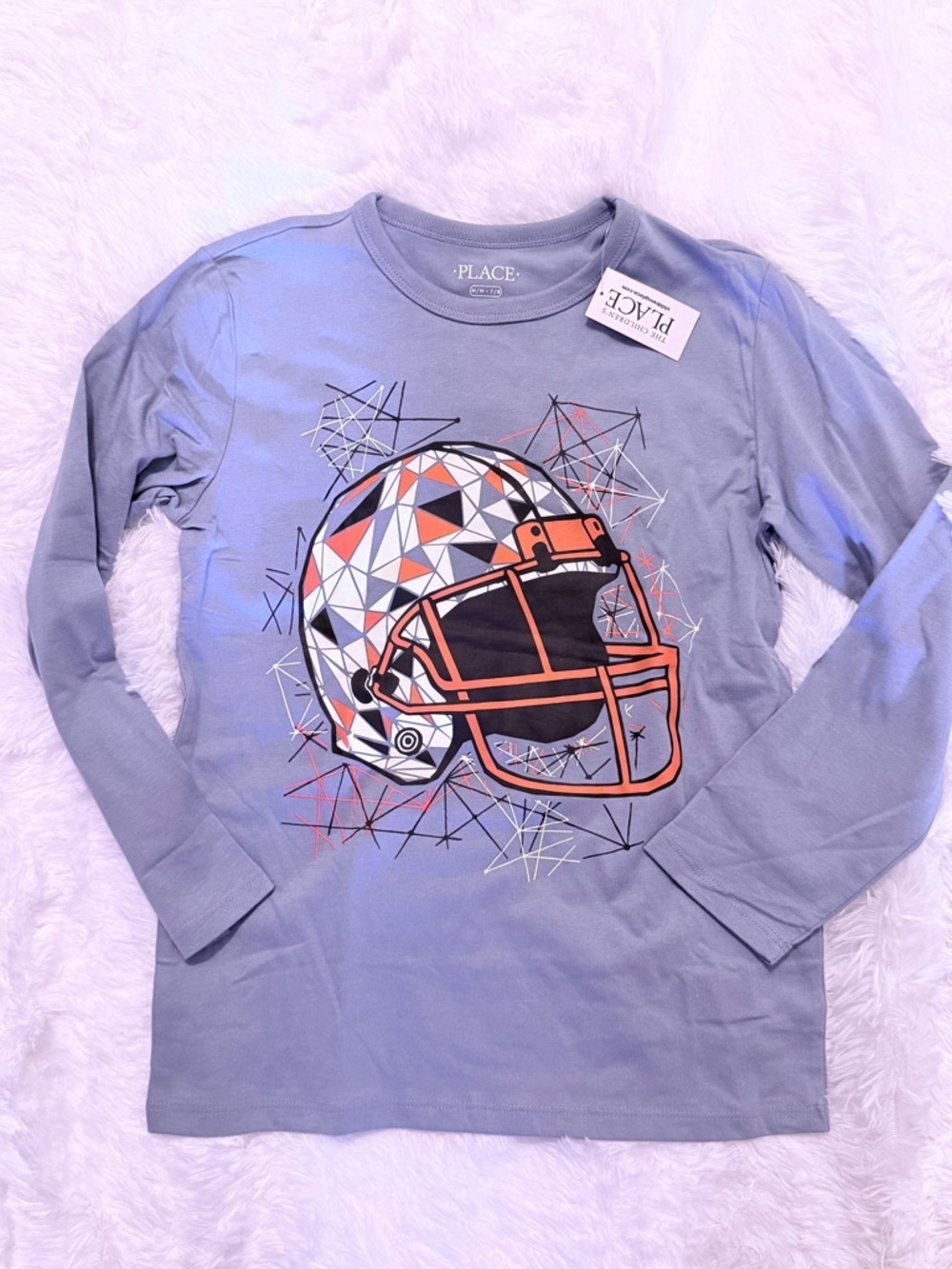 NWT! Boys Football Long Sleeve Tee